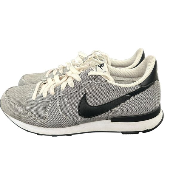 Mens Nike Internationalist Premium Black White Canvas Sneakers Size 11.5 Preppy - Picture 2 of 9